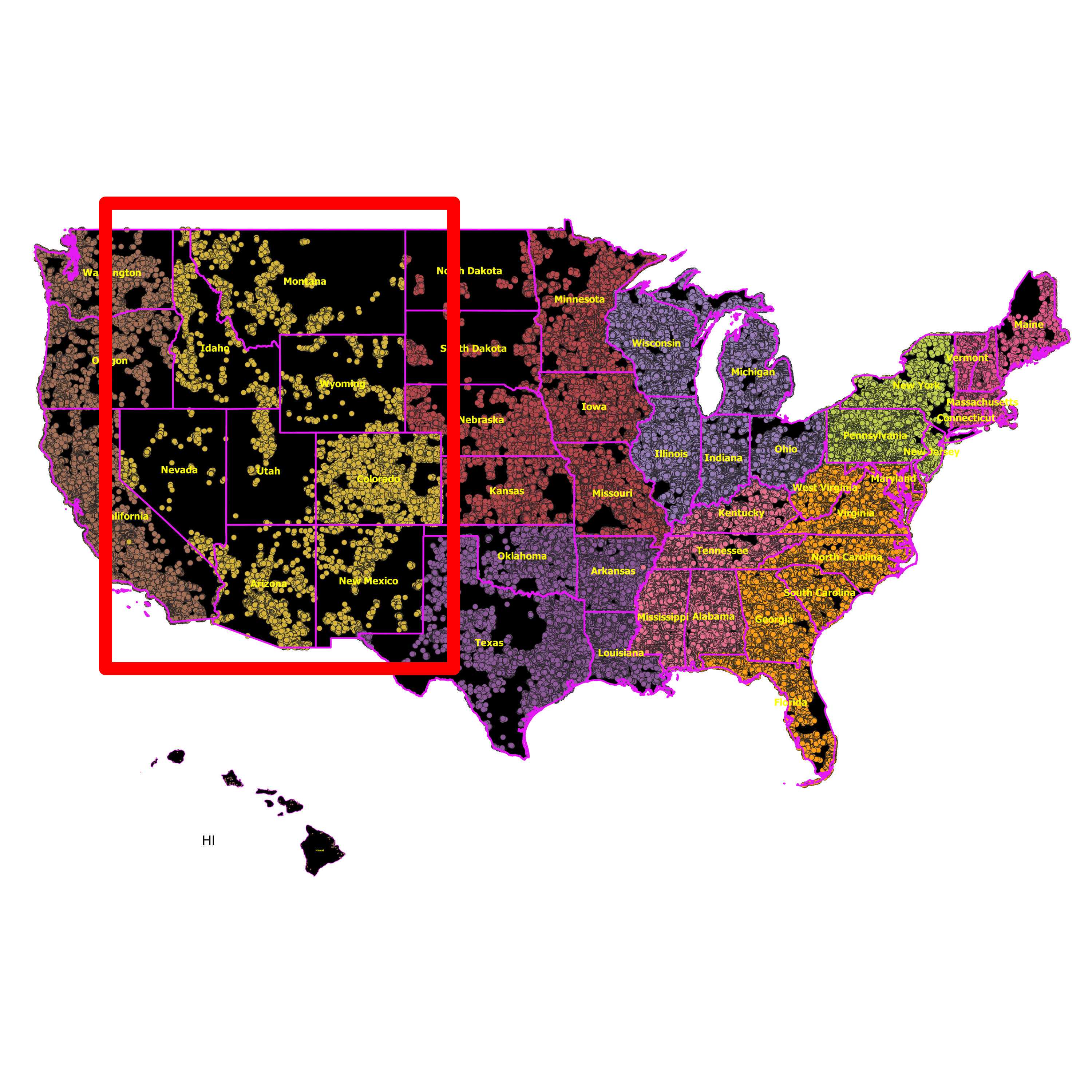 Mountain (AZ, CO, ID, MT, NV, NM, UT, WY) - RDOF Location Analyzer