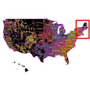 New England (CT, ME, MA, NH, RI, VT) - RDOF Location Analyzer